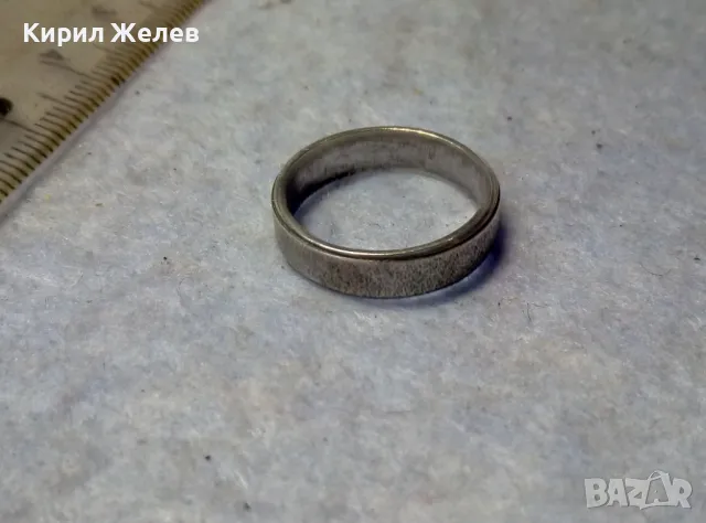 СТАР СРЕБЪРЕН ПРЪСТЕН Тип ХАЛКА СРЕБРО ВИСОКА ПРОБА с РЯДЪК ПЕЧАТ МАЙСТОРСКА РЪЧНА ИЗРАБОТКА 30569, снимка 10 - Антикварни и старинни предмети - 49767009