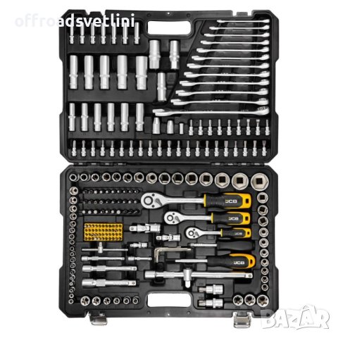 Немско Висококачествено Гедоре к-т 216 части JCB  1/4“ 3/8“ 1/2“, снимка 3 - Гедорета - 42727203