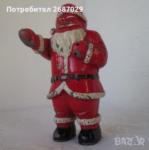 дядо Мраз запалка, дядо Коледа, фигура статуетка антика, снимка 11 - Статуетки - 38976582