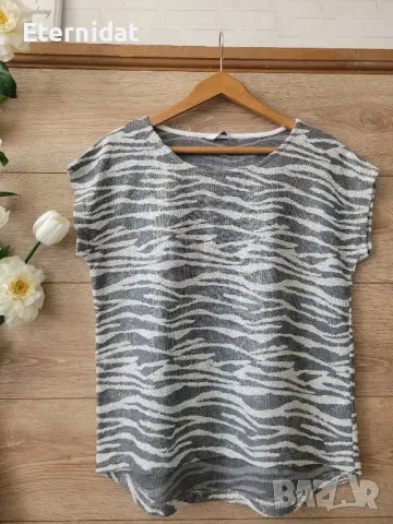 Блузка с блясък къс ръкав , снимка 1