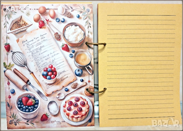 Тефтер "Вкусни рецепти" в червено, снимка 7 - Други - 52355959