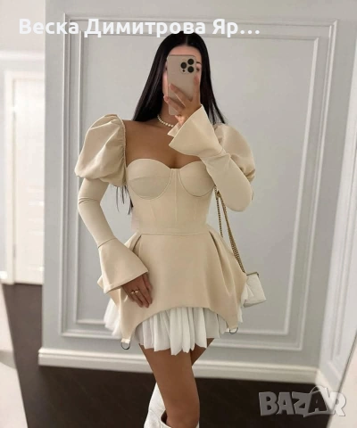 Изтънчена рокля с фина кройка. , снимка 5 - Рокли - 53067092