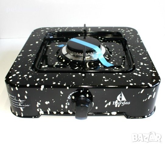 Газов котлон единичен, черен / напръскан 