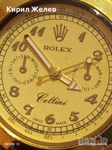 Класически модел мъжки часовник ROLEX Gellini с кожена каишка 32269, снимка 4 - Мъжки - 53491337