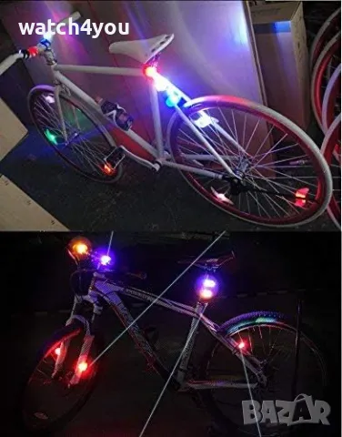 НОВ LED СТОП/ФАР ЗА  КОЛЕЛО ТРОТИНЕТКА.ЛЕД СОС СВЕТЛИНА/SOS ФАРЧЕ ЗА ТУРИСТИ. КЪМПИНГ СВЕТЛИНА STOP, снимка 13 - Аксесоари за велосипеди - 25247737