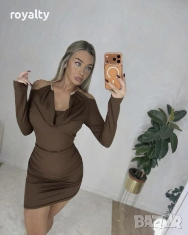 Елегантни Дамски Рокли Два Цвята 