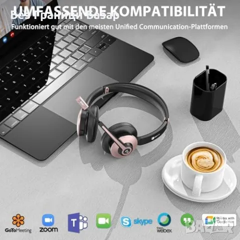 Нови Bluetooth Слушалки с Микрофон + USB | Шумопотискане, 26ч Батерия, снимка 7 - Слушалки и портативни колонки - 50167497