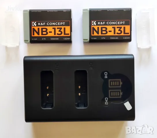 2бр - NB-13L батерии за Canon G9,G7,G5...
