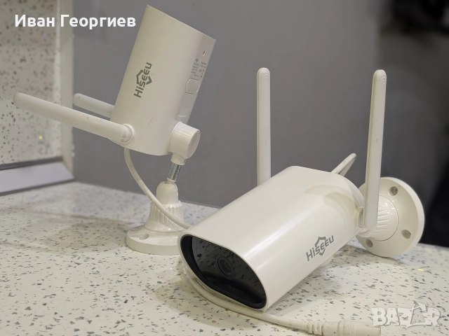 Hiseeu 3MP -180° хоризонтално въртене  безжична охранителна камера за външна употреба , снимка 2 - IP камери - 52742012