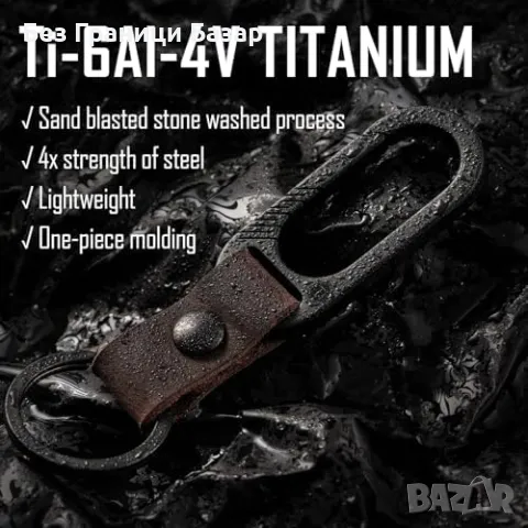 Нов Здрав кожен ключодържател с титаниев клипс и иновативна конструкция, снимка 3 - Други - 48025092