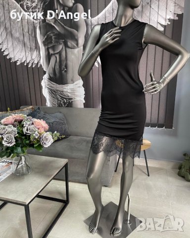 Елегантна и стилна рокля по тялото с дантела 