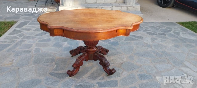 Антична Френска маса, снимка 6 - Маси - 50751887