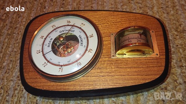 Барометър и термометър , снимка 1 - Антикварни и старинни предмети - 35871062