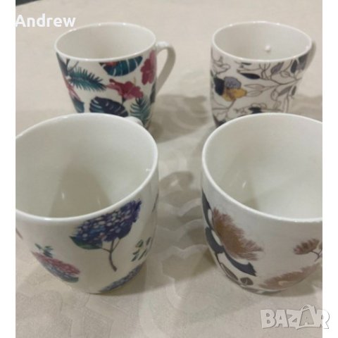 🌸🍵 Порцеланова чаша за чай, 300мл, с нежни флорални мотиви. 🌼✨, снимка 3 - Чаши - 44178848