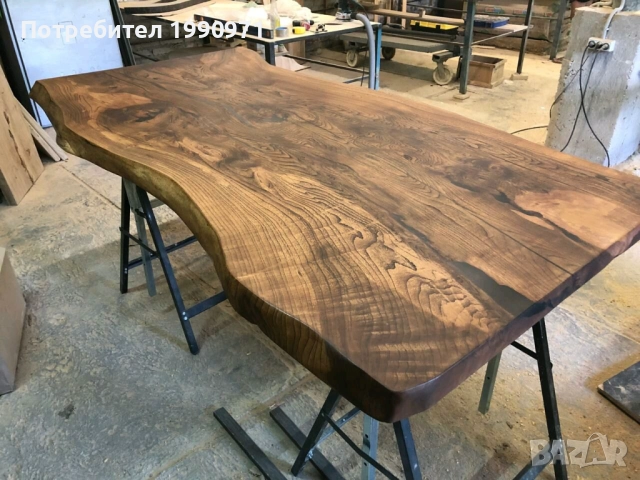 Маси от масив с жив ръб по ваш модел. Орех, дъб, бряст, туморна топола.топола, снимка 14 - Маси - 52471650