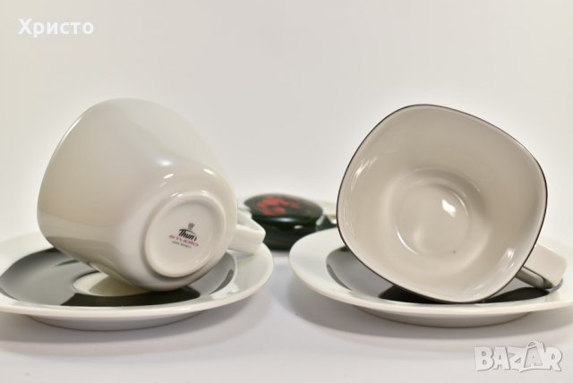 сервиз за чай и кафе Чешки порцелан модел Кейко Keiko, сервиз 6 чаши с чинийки, снимка 2 - Сервизи - 34718011