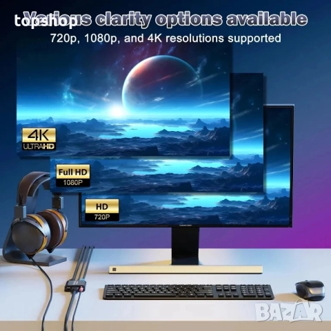 НОВА аудио видео карта за заснемане с микрофон и HDMI изход, 1080p 60fps 4K HDMI, за игри, стрийминг, снимка 5 - Кабели и адаптери - 51572601