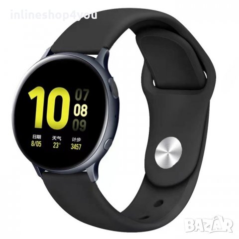 Силиконова Каишка за Huawei Watch GT3 GT2 42мм Samsung Watch 4 Active, снимка 5 - Смарт гривни - 35926086