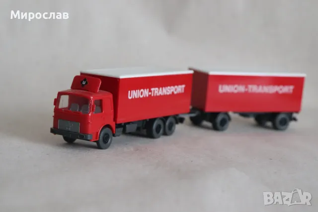 WIKING H0 1/87 MAN ТИР КАМИОН МОДЕЛ КОЛИЧКА КОЛИЧКА, снимка 3 - Колекции - 49553941