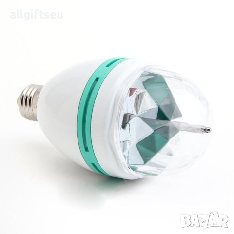 Въртяща се диско крушка Е27 лампа със светлинни ефекти, снимка 4 - Лед осветление - 41463875