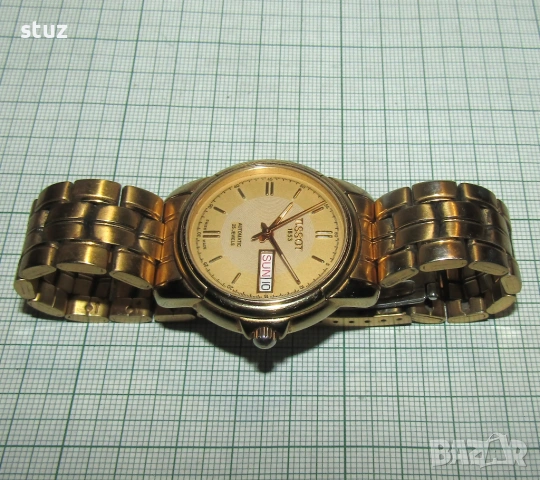 Мъжки швейцарски самонавиващ часовник Tissot, снимка 5 - Антикварни и старинни предмети - 53622742