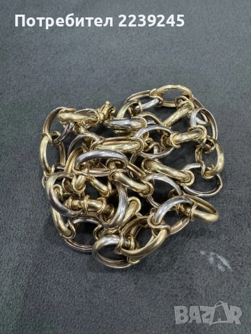 златен ланец, снимка 2 - Колиета, медальони, синджири - 52795711