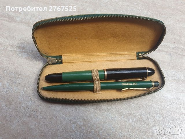 Рядък комплект Pelikan Пеликан писалка и молив, снимка 1 - Колекции - 41795101