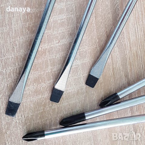 3732 Универсални отвертки с магнит комплект от 6 броя права и кръстата, снимка 6 - Отвертки - 40735247