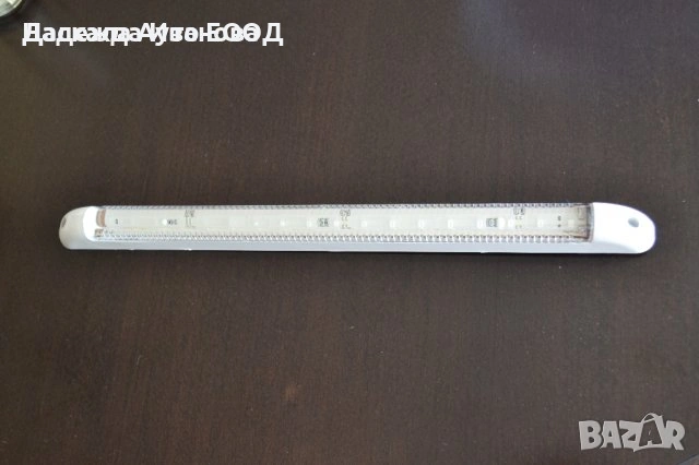 1бр. интериорна LED Лед лампа плафон с 18 диода, ключ вкл/изкл, 12-24V , СИНЯ, снимка 2 - Части - 53716804