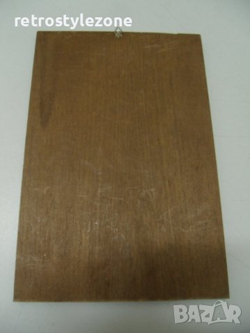 № 6688 стара икона   - размер 30 / 20 см   - основа дърво , щампована апликация , снимка 4 - Други ценни предмети - 38977958