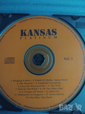 Kansas - Platinum - матричен диск музика
