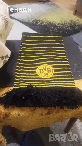НОВ Зимен шал борусия дортмунд BVB 1.50 m, снимка 3 - Шалове - 47764014