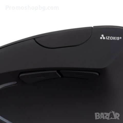 Ергономична вертикална мишка Izoxis, Безжична, 2 допълнителни бутона, Черна, снимка 5 - Клавиатури и мишки - 41716039