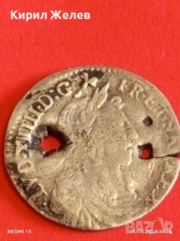 Сребърна монета 1/12 екю 1661г. Луй XIV Франция за КОЛЕКЦИЯ 52899, снимка 7 - Нумизматика и бонистика - 53094252