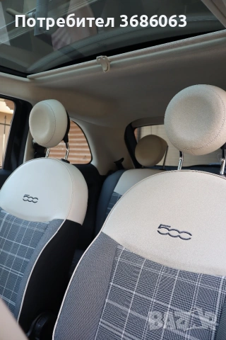 Fiat 500 Lounge декември 2020г(Автоматик) – 61 000 км, 1-ви собственик , снимка 8 - Автомобили и джипове - 53637717