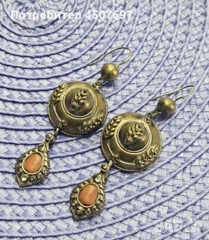 стари обеци от 18 - ти век, снимка 7 - Обеци - 53046779