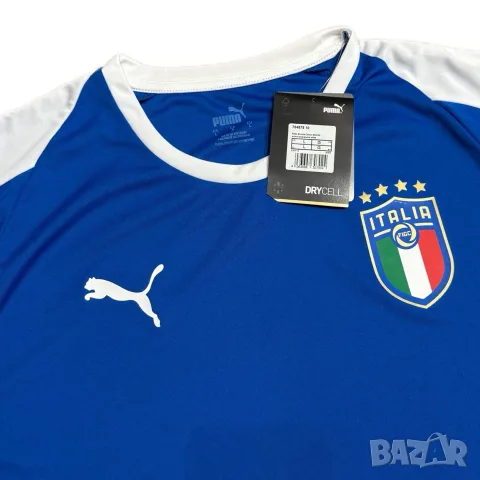 Мъжка тениска Puma x Italia | L размер, снимка 2 - Тениски - 56202428