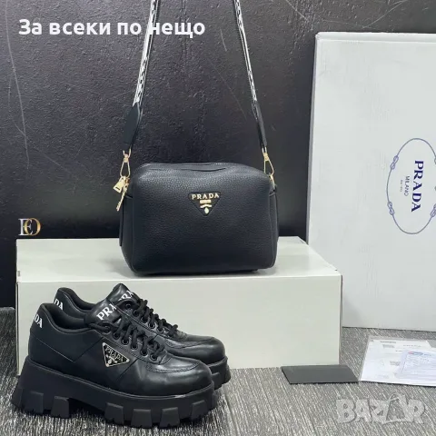 Prada Дамски Маратонки👟Дамски Спортни Обувки Прада - Бели Или Черни Код SEM-242, снимка 6 - Маратонки - 55776537