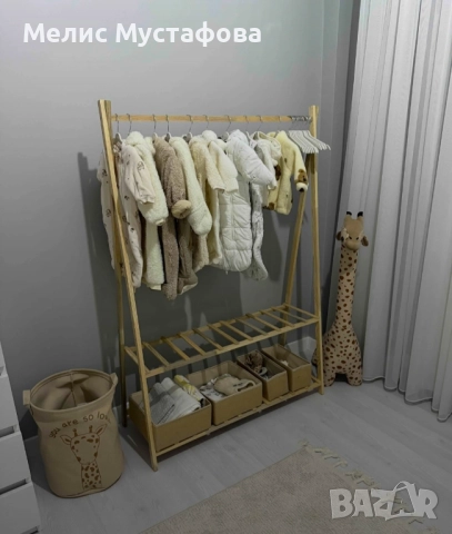 Дървена стойка/закачалка за дрехи , снимка 4 - Други стоки за дома - 52426894