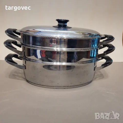 разкошна овална триетажна тенджера