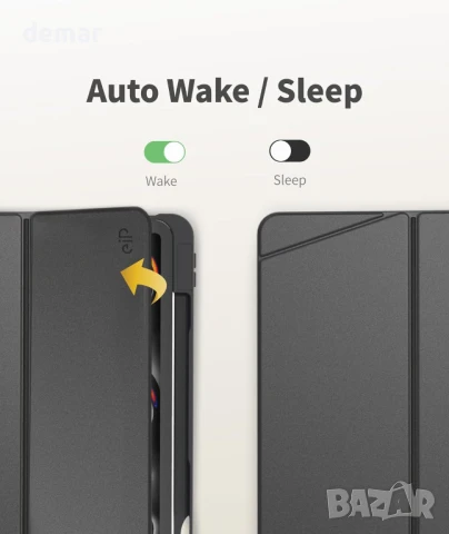 EIP калъф за iPad Air 11" M3/M2 (2025/2024), 5-то/4-то поколение (2022/2020), регулируема стойка, снимка 7 - Таблети - 50779135