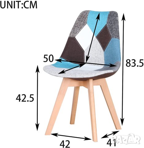 Висококачествени трапезни столове тип пачуърк МОДЕЛ 148, снимка 5 - Столове - 42106313