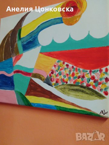 "Лятно",акрил върху платно, снимка 1