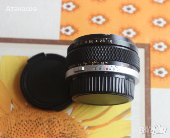 Olympus OM Zuiko Auto-S 50mm f/1.8 обектив Олимпус 50мм, снимка 2 - Обективи и филтри - 49614006
