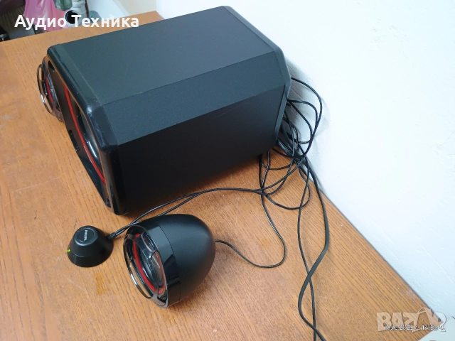 Аудио система 2.1 буферче с колонки PHILIPS. Изпращам видео. , снимка 8 - Аудиосистеми - 52730530