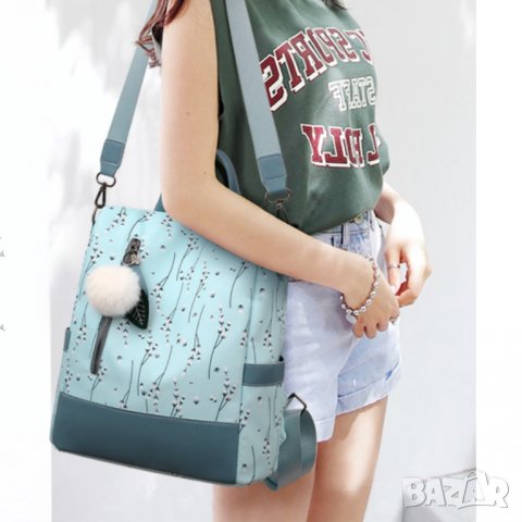 Дамска чанта-раница Spring Blue, снимка 6 - Раници - 40298688