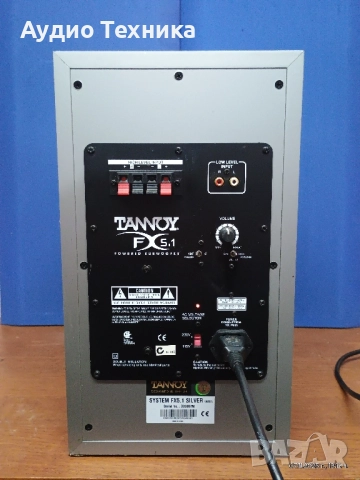 Активен субуфер TANNOY FX5.1. 8" inch 100W RMS. Перфектен. Много добър бас. , снимка 2 - Тонколони - 52338658