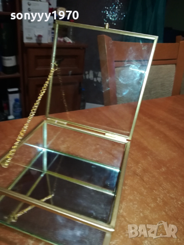 красива стъклена кутия с златен обков 1303240727, снимка 16 - Антикварни и старинни предмети - 44738887
