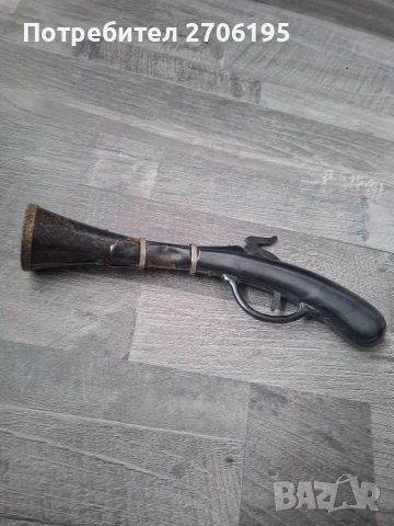 Руски метален пиратски пистолет-играчка, снимка 4 - Антикварни и старинни предмети - 53681475