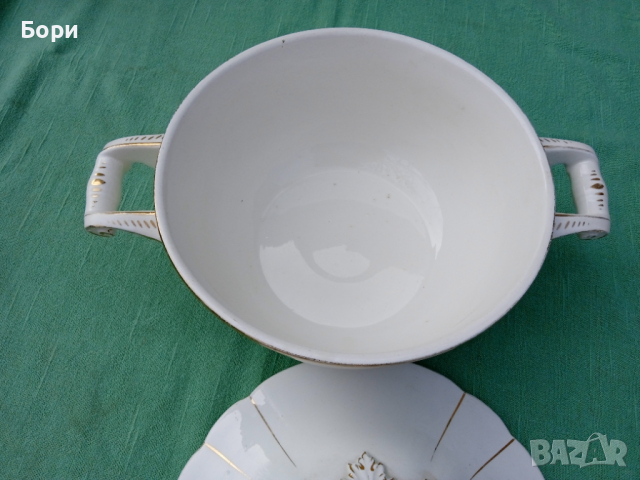 Стар немски порцеланов супник, снимка 8 - Чинии - 36260917